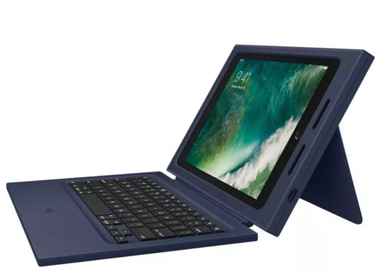 New Logitech Rugged Combo 2 Keyboard Case for iPad 5 & 6 Gen 9.7" Navy Blue