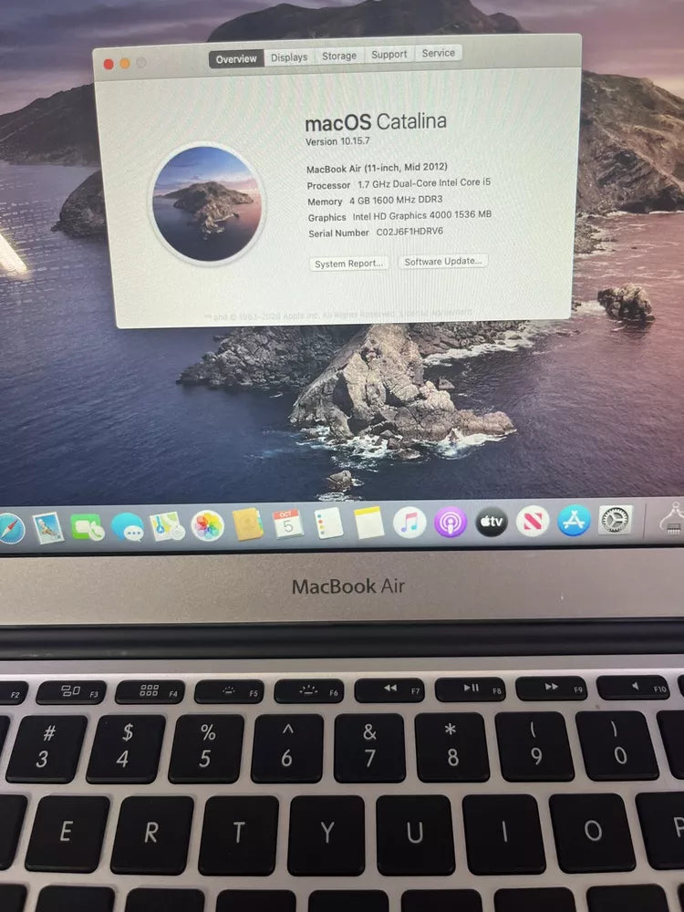 🔥🔥Apple MacBook Air 2012 A1465 11" Core i5 4GB RAM 64GB SSD - “Excellent “